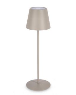 Lampe De Table Led Etna Taupe H38 Ø12X38H