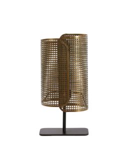 Lampe De Table 20X13X41Cm Maci Bronze Antique+Noir Mat