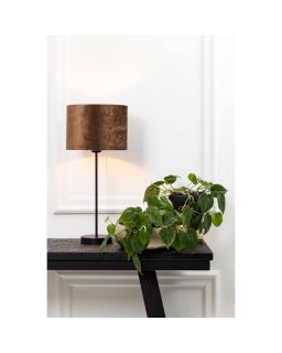 Pied De Lampe Ø13X44,5Cm Houston Noir Mat