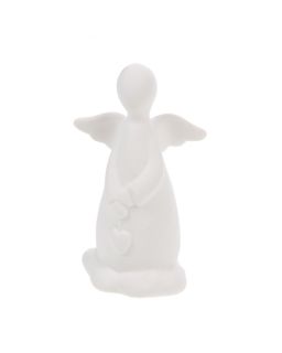 Statue Ange Ceramique 3Ass Porcelain H10 X L7 X P5Cm