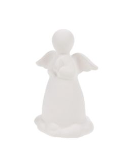 Statue Ange Ceramique 3Ass Porcelain H10 X L7 X P5Cm