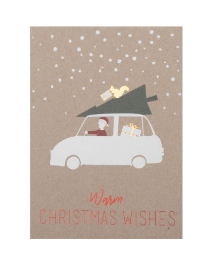 Carte D’Hiver. Warm Christmas Wishes