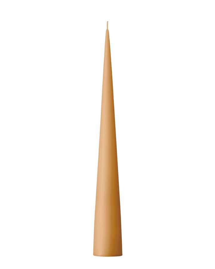  Cone Candles Box 37Cm 8Pièces 27 Almond Butter