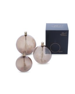 Oil Lamp Round Taille L Champagne Beige