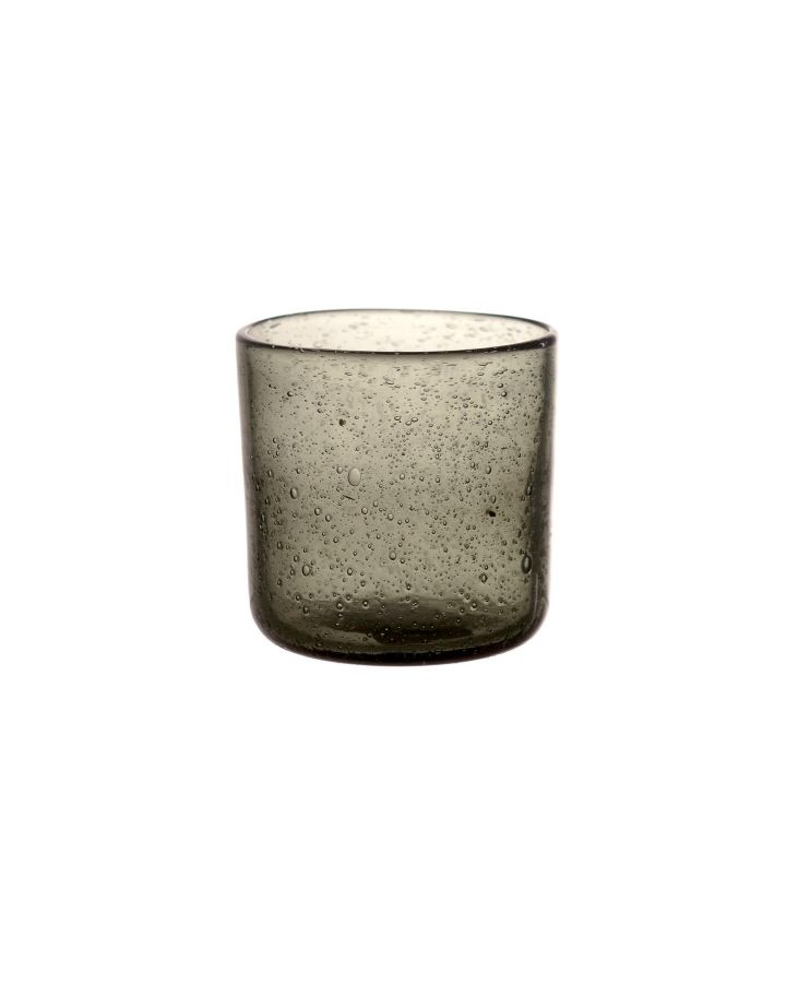  Vico Gobelet Verre Ø8 X H 8,2Cm Fumé