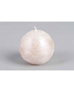 Luz Your Senses Rustic Metal - Bougie Boule - Pearl - Ø8Cm