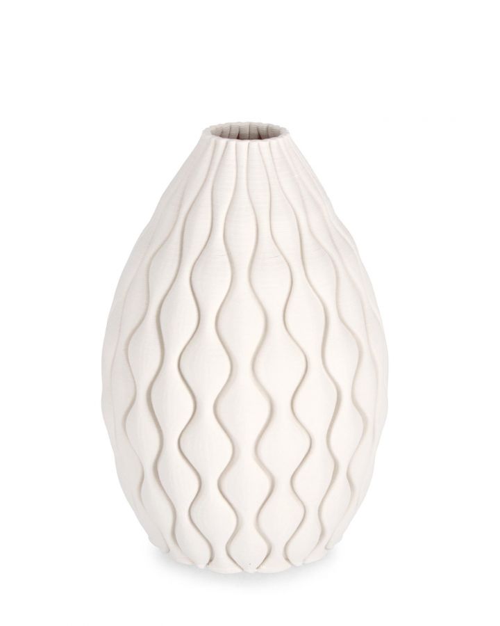 Kylo Vase Beige H28, Ø19X28H Cm