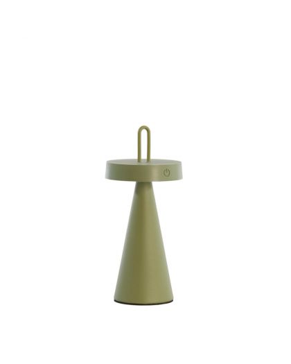 Lampe De Table Led Ø13X28,5Cm Ankenta Vert Olive