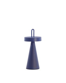 Lampe De Table Led Ø13X28,5Cm Ankenta Bleu Cobalt