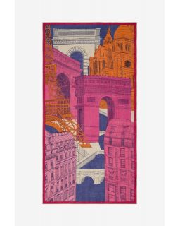 Etole 100 Wool Paris Fuchsia 100X190 Cm