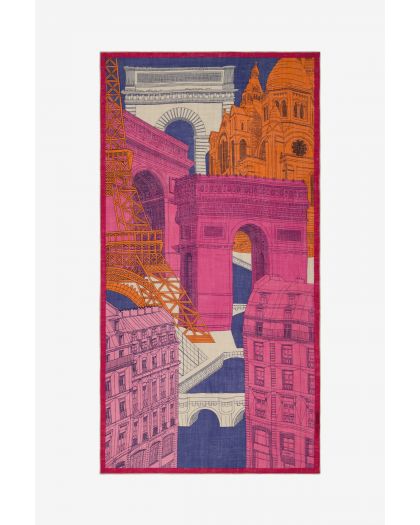 Etole 100 Wool Paris Fuchsia 100X190 Cm