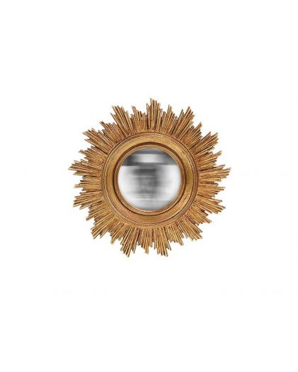 Miroir Convexe Soleil Dore 18Cm