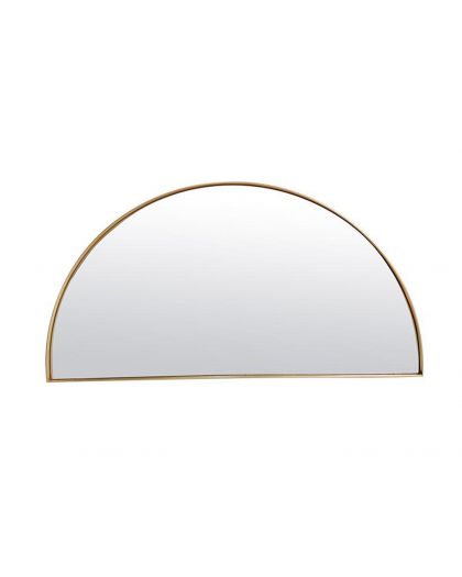 Miroir Fin Dore Demi Cercle 40X80