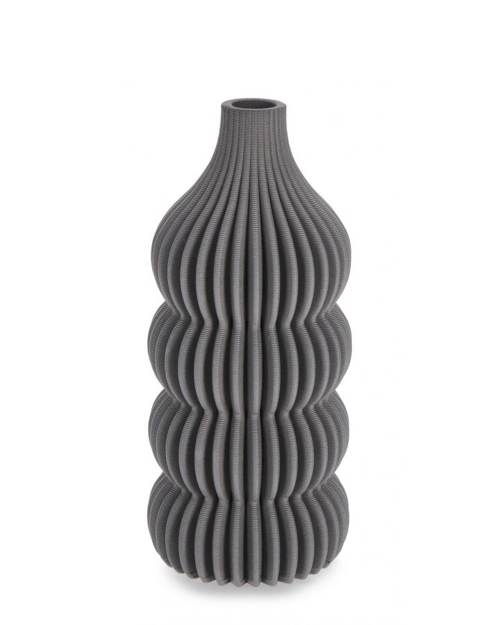 Vase Ilsa Gris H25, Ø12X25Hcm