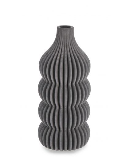 Vase Ilsa Gris H25, Ø12X25Hcm