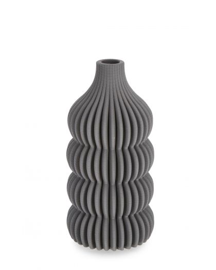 Vase Ilsa Gris H20, Ø11X20Hcm