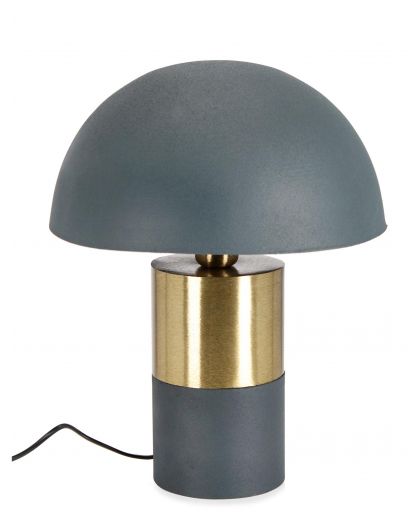 Lampe De Table Ishan Bleu H40, Ø31X40Hcm