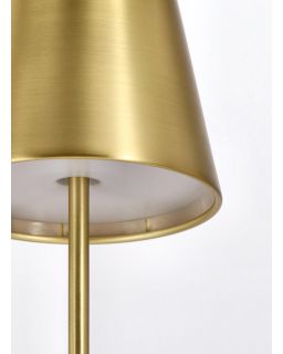 Lampe De Table Led Etna Or H38, Ø12X38Hcm