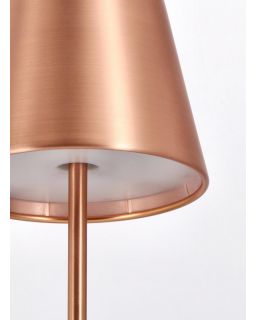 Lampe De Table Etna Bronze H38, Ø12X38Hcm