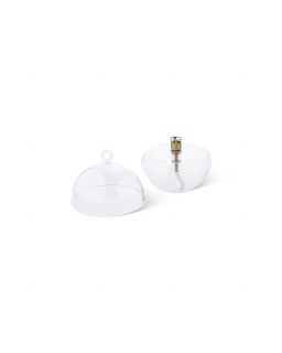 Round Cover Clear Brass M Ø11Cm