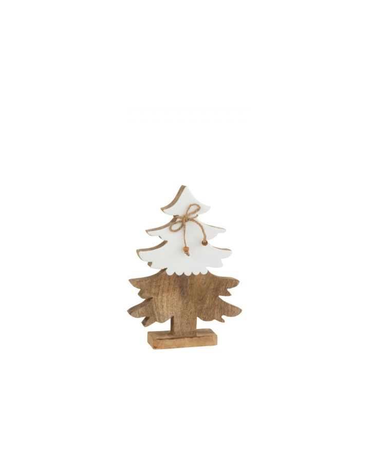 Sapin Corde Bois Blanc/Naturel Medium (24,5x18x5cm)