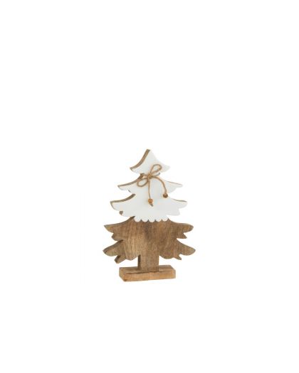 Sapin Corde Bois Blanc/Naturel Medium (24,5x18x5cm)