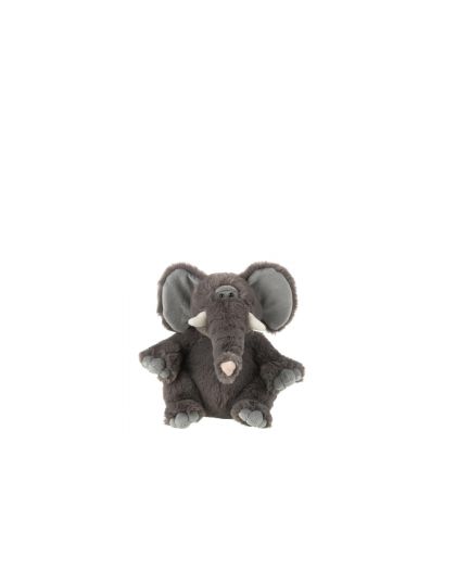 Elephant Peluche Polyester Gris Small(23x23x23cm)