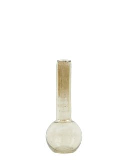 Vase Ø10X25 Cm Dapoli Verre De Pierre Ambre