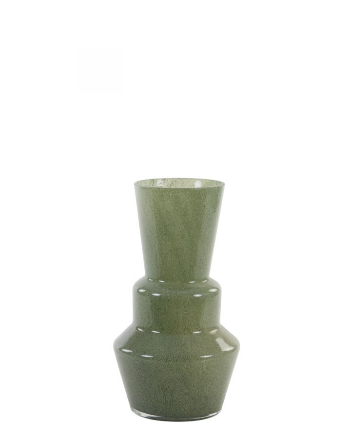 Vase Ø20,5X36 Cm Trosmu Verre Gris-Vert