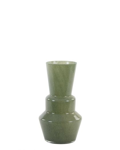 Vase Ø20,5X36 Cm Trosmu Verre Gris-Vert