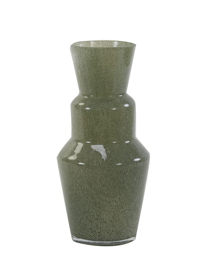 Vase Ø14,5X31,5 Cm Trosmu Verre Gris-Vert