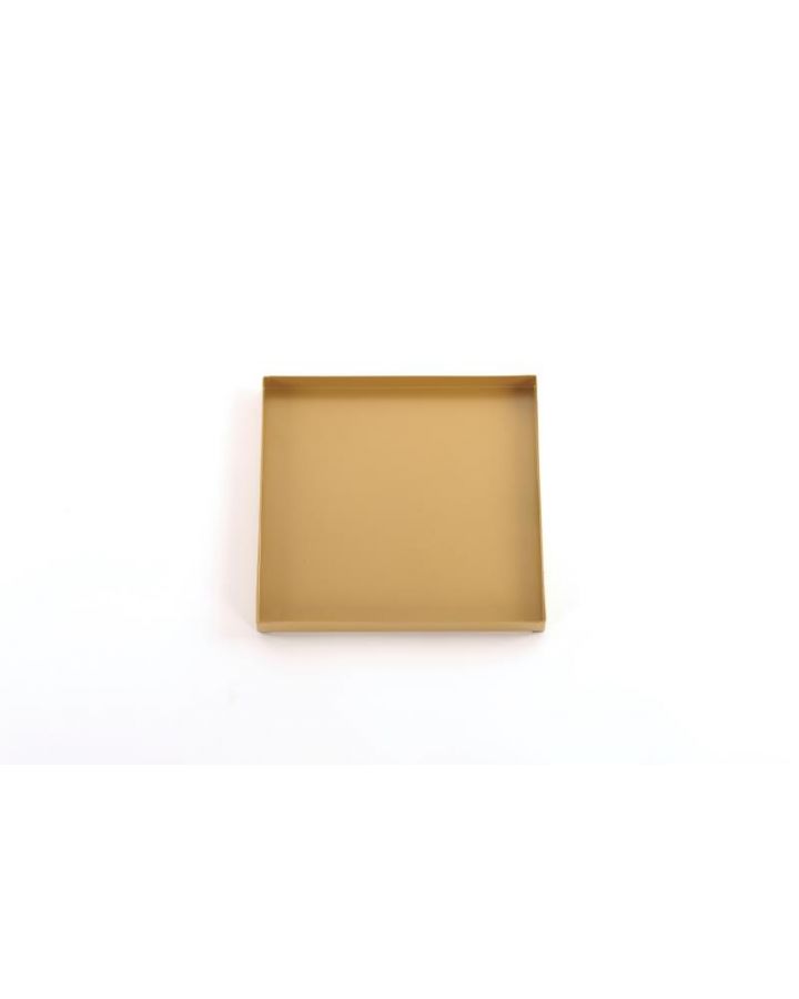 Gold MetalPlat CarréL25X25Xh2Cm