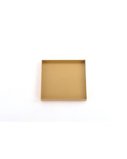 Gold MetalPlat CarréL25X25Xh2Cm