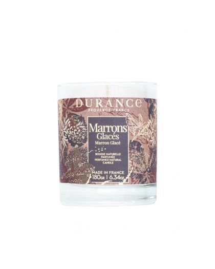 Bougie Naturelle Parfumée 180G Marrons Glacés Noël 2024