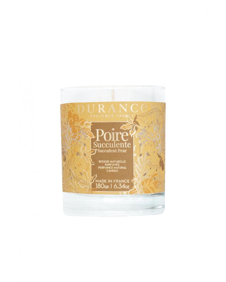 Bougie Naturelle Parfumée 180G Poire Succulente Noël 2024