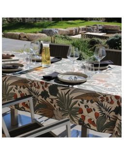 Nappe Plastifie Lombok Citrouille 300X150 Cm