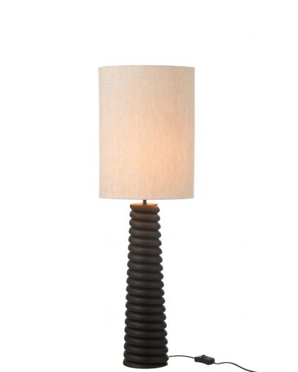 Lampe Filetage Bois D'Ailanthus (25x25x85cm)