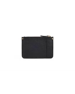 Porte-Cartes Double Zip, Taille H10X14Xcm100% Cuir Veritable Vachette, Doublure