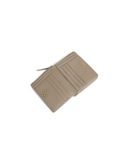 Portefeuille Compact Medium, Taille H9,5X12X3Cm100% Cuir Veritable Vachette, Dou