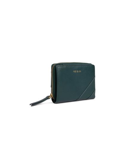 Portefeuille Compact Medium, Taille H9,5X12X3Cm100% Cuir Veritable Vachette, Dou