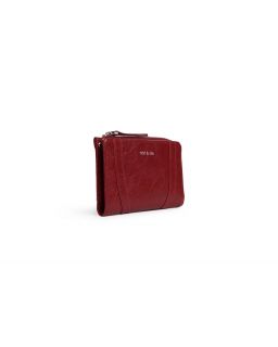 Portefeuille Compact Motif, Taille H9X13,5Xcm100% Cuir Veritable Vachette, Doubl