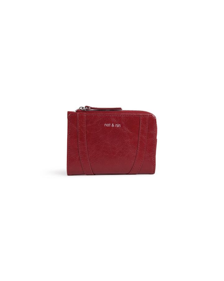 Portefeuille Compact Motif, Taille H9X13,5Xcm100% Cuir Veritable Vachette, Doubl