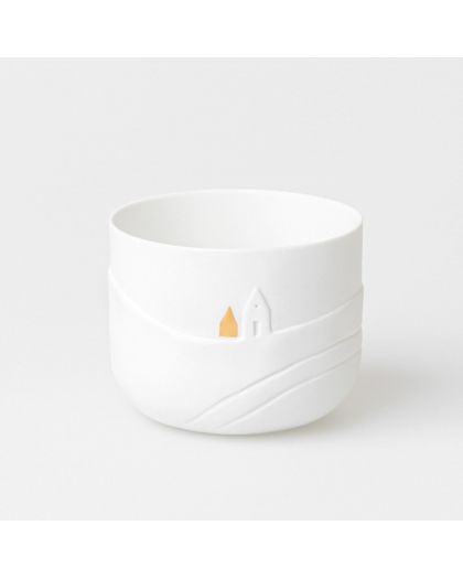 Tealight Sledge Tracks, Ø9Cm H:7Cm