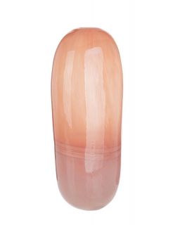 Vase Sagitta Verre Rose H37,5,Taille 16X11,3X37,5Hcm