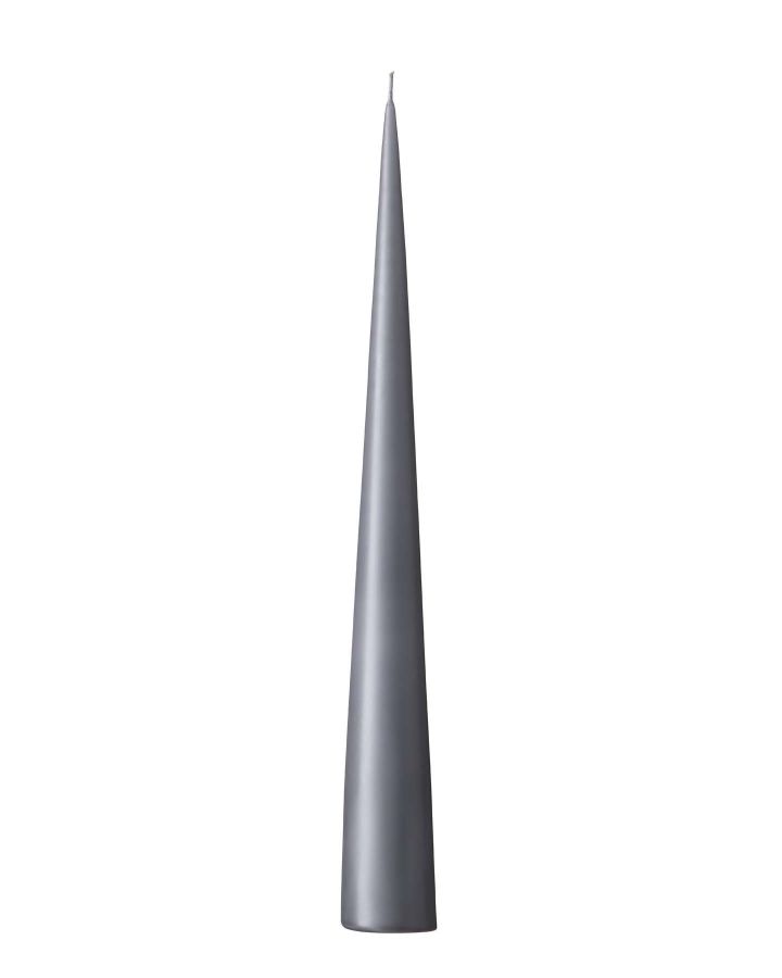 Cone Candle, 34Cm Grey Dark