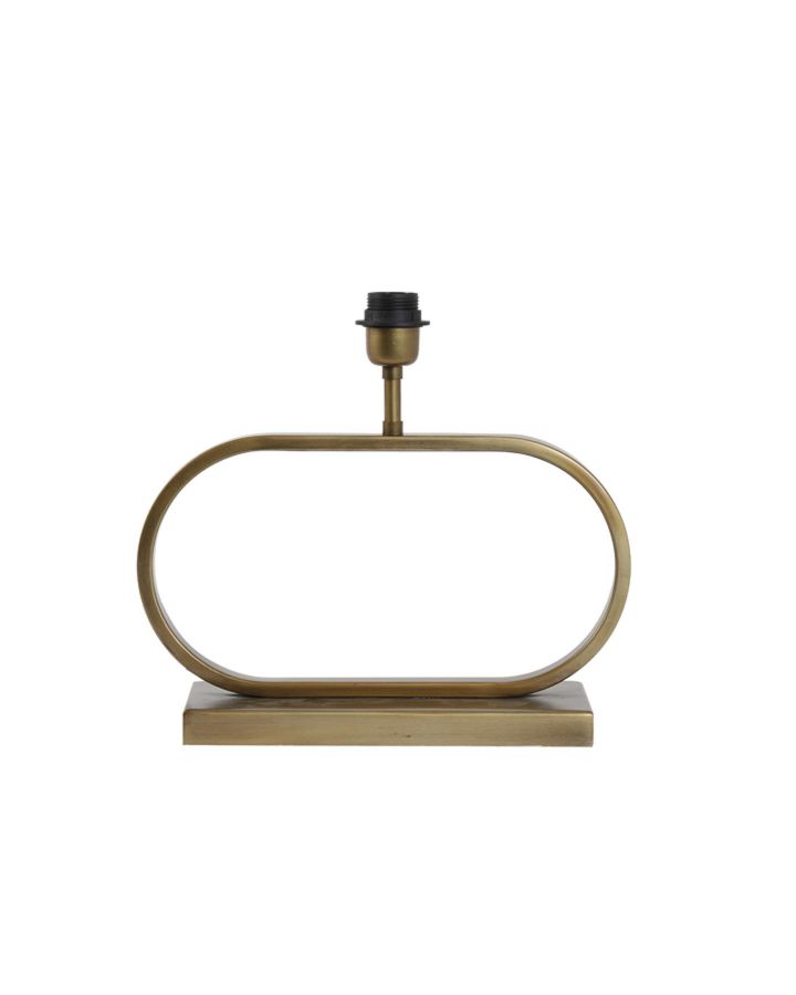 Pied De Lampe Jamiro Bronze Antique 37 X 13 X 29Cm