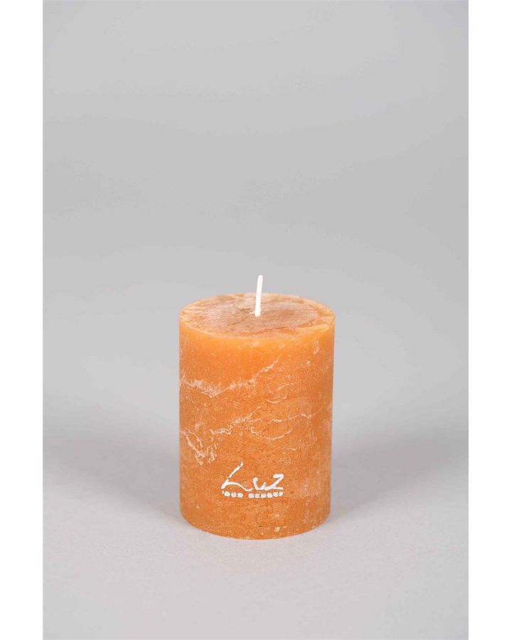 Bougie Rustique Luz Your Senses Ambre Ø6Xh8Cm