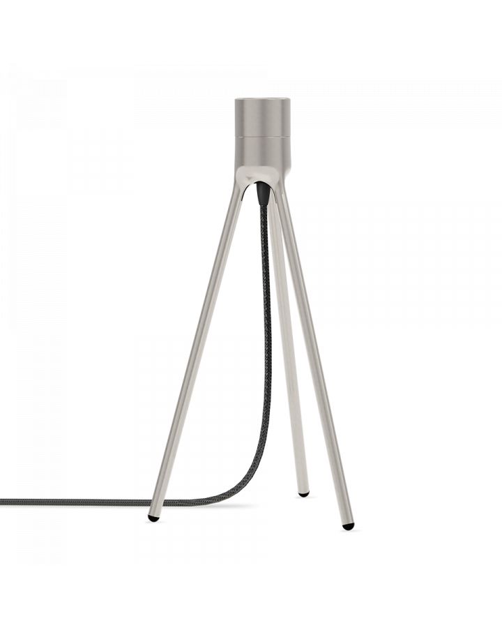 Tripod Table Brushed SteelØ9 X H36Cm