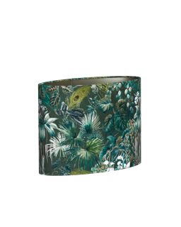 Abat-Jour Ovale Droit Étroit 30X15X25Cm Xenia Flora Vert